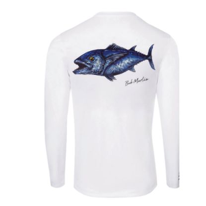 Picture of Bob Marlin Performance Shirt Natty Doggy White