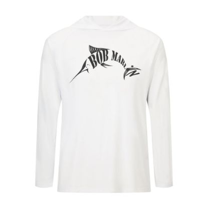 Picture of Bob Marlin Performance Hoody Salt White Cationic