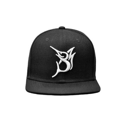 Picture of Bob Marlin Snapback Hat Black