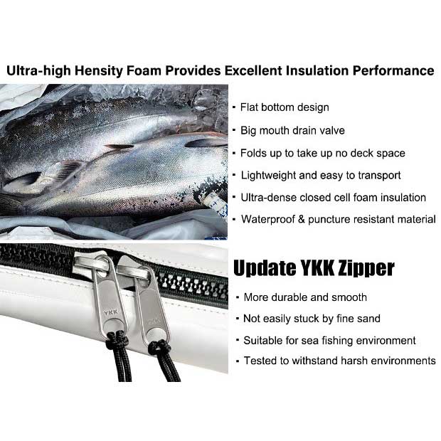 Picture of Buffalo Gear Insulated Waterproof Fish Cooler Kill Bag 230x50x70cm (Size: XXL)