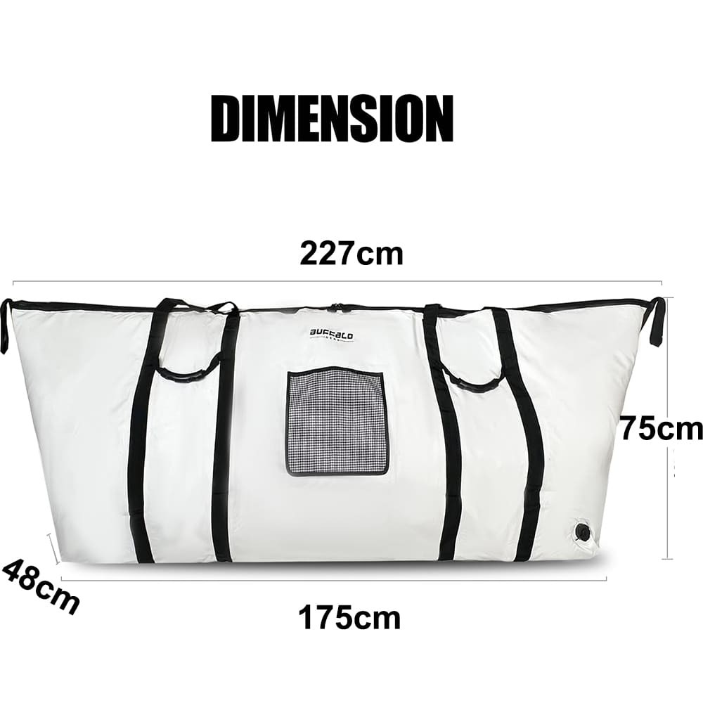 Picture of Buffalo Gear Insulated Waterproof Fish Cooler Kill Bag 230x50x70cm (Size: XXL)