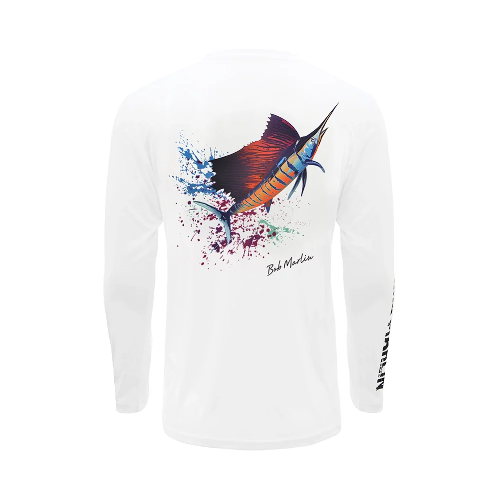 Picture of Bob Marlin Performance Shirt Sail Rebel White