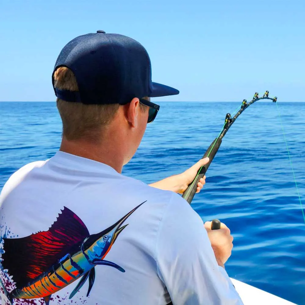 Picture of Bob Marlin Performance Shirt Sail Rebel White